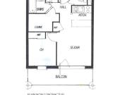 Confortable 2 pièces cabine aux Menuires - Animaux admis - FR-1-452-153