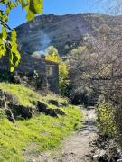 Villa privada y piscina salina y chimenea colgante