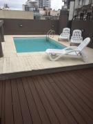 Departamento 2 amb luminoso confortable Terraza y pileta compartidas