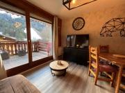 Châtel : 2 pièces pour 4 pers, terrasse, parking - FR-1-198-224