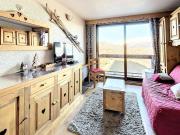 Studio confortable skis aux pieds avec balcon - FR-1-267-245