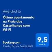 Ótimo apartamento na Praia dos Castelhanos com Wi-Fi