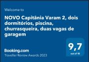 Cap2, flat com churrasqueira , 2 dormitórios, piscina, muito próximo a praia