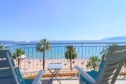 PLAGE Superb bright apartment with sea view & close to Cannes center