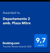 Departamento 2 amb. Plaza Mitre
