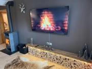 Ferienwohnung Steinbock Terrasse, Gartensauna, Garten, Grillplatz