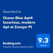 Ocean Blue Apt4 luxurious, modern Apt at Zonqor Pt