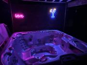 Romantic room sauna jacuzzi