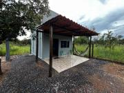 Mini casa com vista para as montanhas