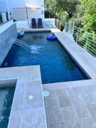 Apartment B view of swimming pool, jacuzzi, possibility heating in extra, sea and mountain