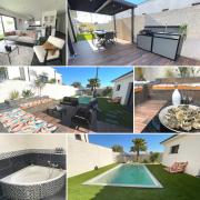 Villa contemporaine avec piscine chauffée proche des plages