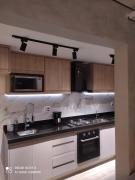 Apto aconchegante vista mar , tv, wifi e ar - Praia São Vicente