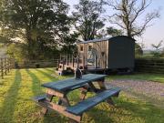 The Peacock Shepherds Hut at Hafoty Boeth