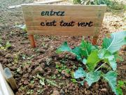 Agréable chalet en bois et son extérieur