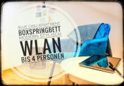 Blue Chili 99 - Großzügiges Loft WLAN Boxspringbett bis 4 Pers