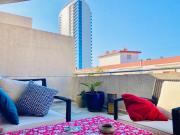 Sky Apartment planta última, gran terraza en techo, 5 minutos de la playa