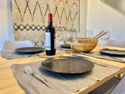 Apartamento Los Lances en Primera línea de playa con piscina