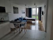 Strict center Warsaw comfortable apartment, 10th-floor with beautiful view on the park and skyscrapers, free WiFi, self check-inout