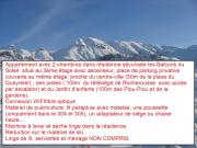 Les Balcons du Soleil Appt303 à100m pistes 2 chambres parking couvert WIFI