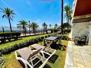 Frontline sea in the center of Puerto Banus.2bedrooms -Garden