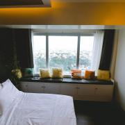 Davao Rental - AEON Towers Condo 1BR Suite 1Bathroom with Bathtub, Kitchen, Living Room