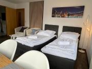 Hübsche Wohnung mit Balkon für 1-2 Personen - Einzelbetten