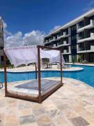 Porto de Galinhas- Flat Térreo Top Frente Piscinas- Muro Alto