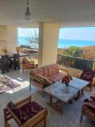 Hot apartment above the see within special villa 3 bedroom 2 toilets 24 hours service parking free beach inside villa free