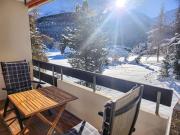 Modernes Alpenstudio mit Bergblick, Pool und Sauna