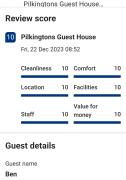 Pilkingtons Guest House Accrington