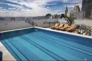 Studio Flex com garagem e piscina no centro de Sp