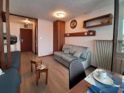 Studio rénové 3 pers, balcon sud-ouest, au pied des pistes - FR-1-344-1206