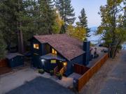 Waves End Lakefront - 3BR Tahoe Vista w Private Sandy Beach, Walk to Town!