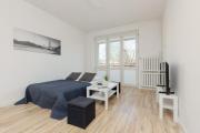 Bright and Quiet Studio with Balcony in the Center of Warsaw by Renters