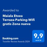 MAIALA ETXEA-Terraza Zona Nueva-WIFI Aparcamiento en la puerta