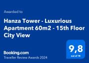 Hanza Tower - Luxurious Apartment 60m2 - 15th Floor City View