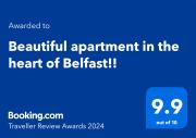 Beautiful apartment in the heart of Belfast!!