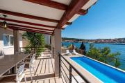 Beachfront villa with private pool in Vela Luka