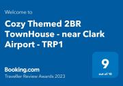 Cozy Themed 2BR TownHouse - near Clark Airport - TRP1
