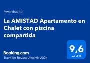 La AMISTAD Apartamento en Chalet con piscina compartida