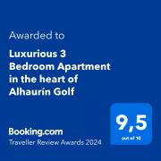 Luxurious 3 Bedroom Apartment in the heart of Alhaurín Golf