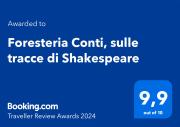 Foresteria Conti, sulle tracce di Shakespeare