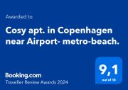 Ama Hyg Atelier Copenhagen-Cosy apt-in Copenhagen-near Airport- metro-beach