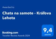 Chata na samote - Kráľova Lehota