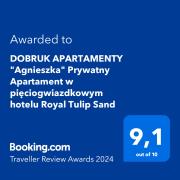 DOBRUK APARTAMENTY "Agnieszka" Prywatny Apartament w pięciogwiazdkowym hotelu Royal Tulip Sand