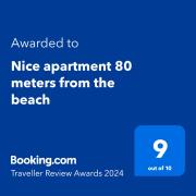 Nice apartment 80 meters from the beach