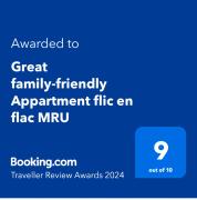 Great family-friendly Appartment flic en flac MRU