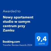 Nowy apartament studio w samym centrum przy Zamku