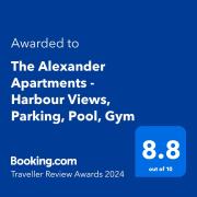 The Alexander Apartments - Harbour Views, Parking, Pool, 24hr Concierge