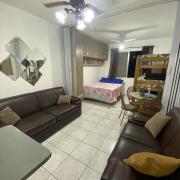 Apartamento kitnet pé na areia praia Ocian